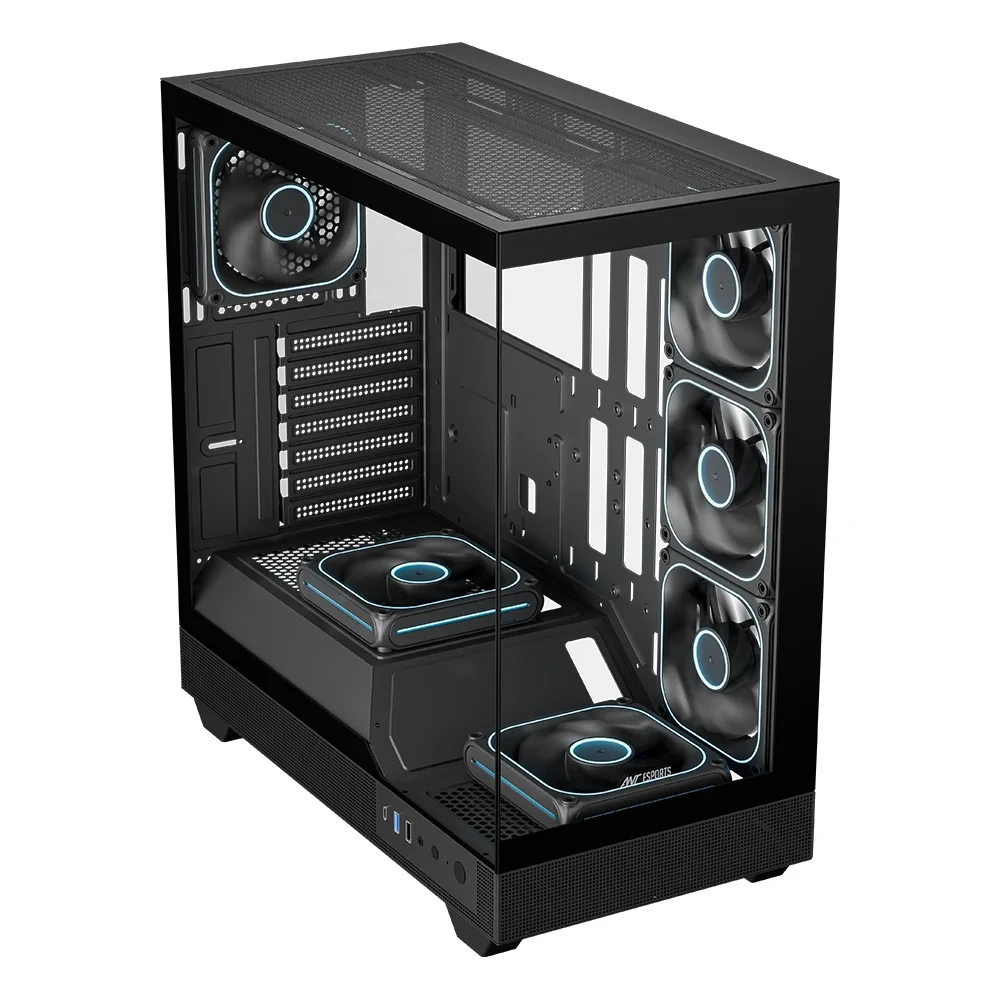 Ant Esports Gaming Cabinet Crystal Neo ARGB (E-ATX, ATX, M-ATX, M-ITX) view 3